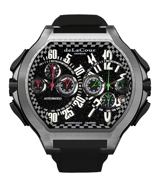 Replica DeLaCour BiChrono S3 Rafaga Titanium WATI0080-1285RAFAGA Replica Watch